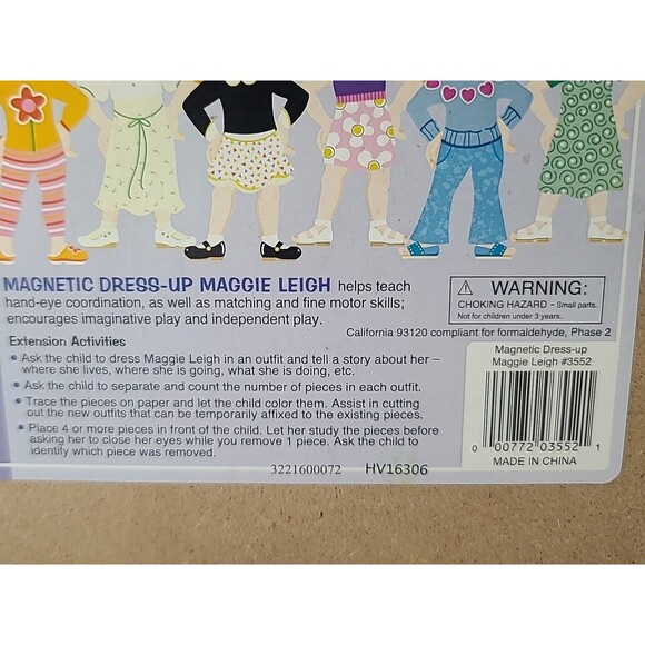 Melissa & Doug MAGGIE LEIGH Wooden Dress Up Puzzle Toy Magnetic Ages 3 And Up - Picture 9 of 10